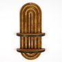 Hanah Home Raf265 Estantería de pared en Nogal